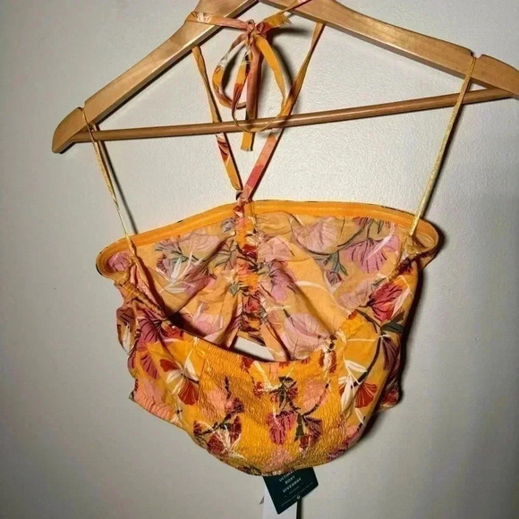 NWT ROXY ISLAND HOPS HALTER TUBE TOP BOHO M - Picture 7 of 8